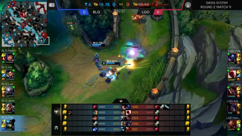 【LOL手游】超燃热身赛LGDvsBLG赛事解说3