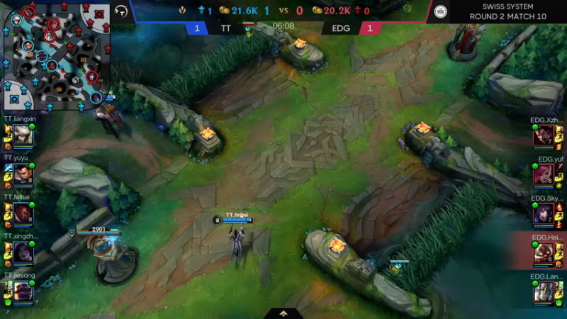 【LOL手游】超燃热身赛TTvsEDG第三局赛事解说4