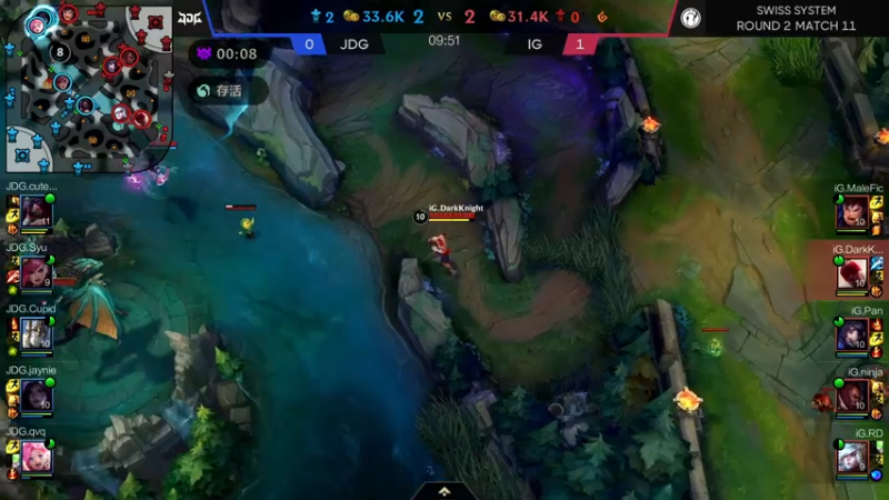 【LOL手游】超燃热身赛IGvsJDG 第二局1