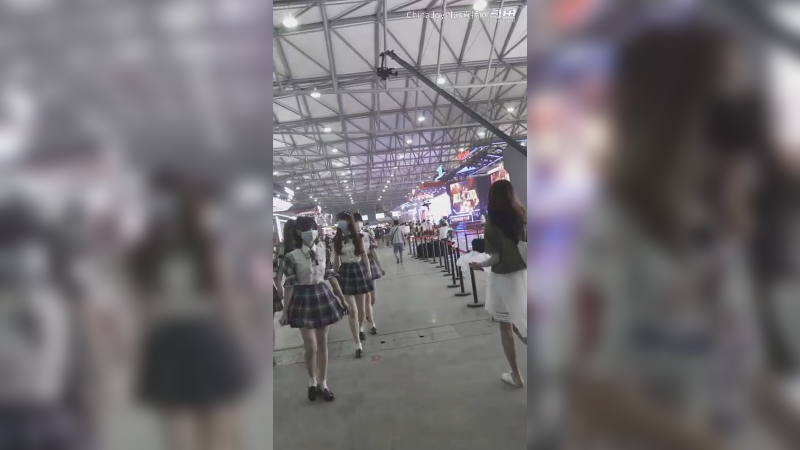 你的老婆方阵正在向你走来#chinajoy#模特#jk