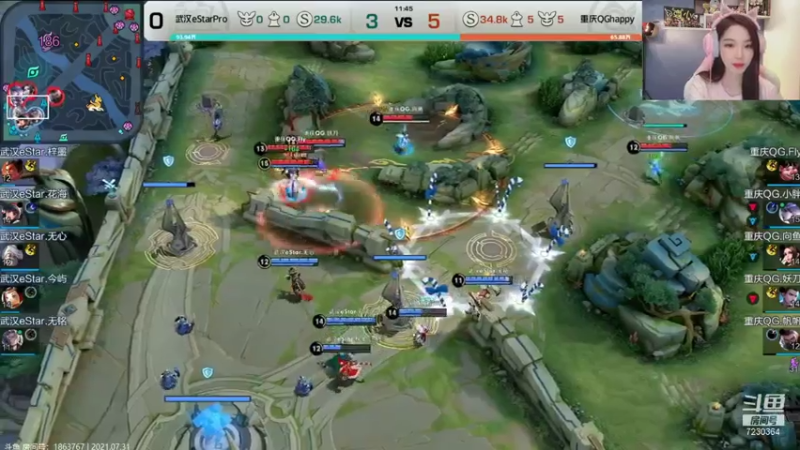 【2021-07-31 18点场】是小鹿哇：世冠：eStar vs QGhappy