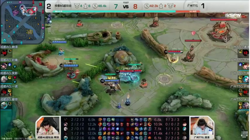 【2021-08-01 22点场】这是瘦辰鬼：辰鬼解说 AG vs TTG
