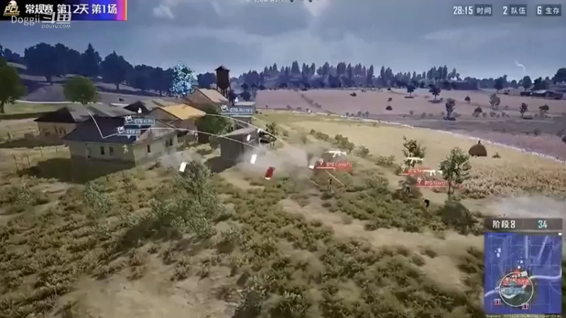 2020PCL夏季赛：常规赛D12R1 D7G战队9杀吃鸡