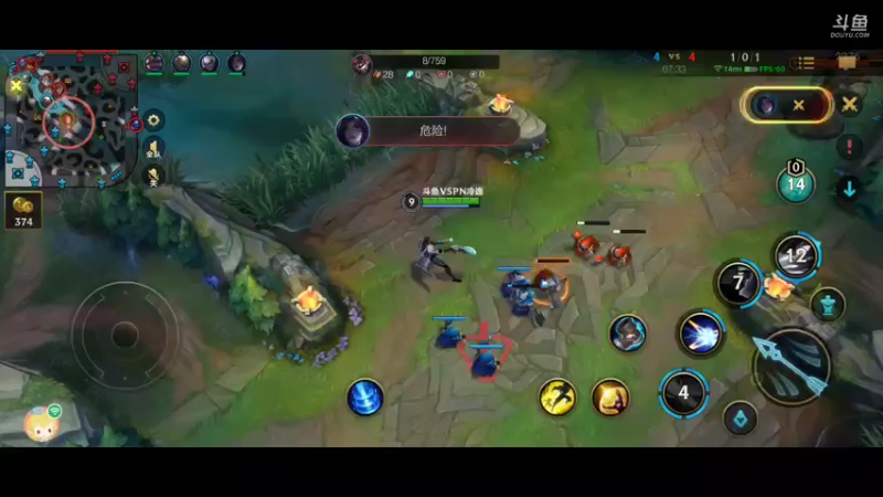 LOL手游卢锡安丽乱杀5