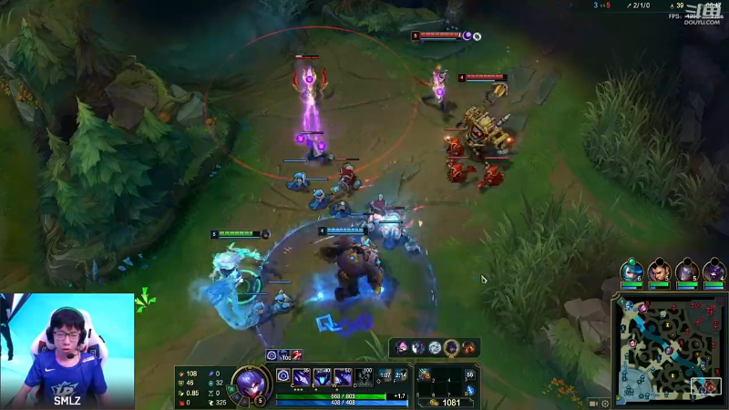 2021LPL夏季赛UPvsBLG Smlz第一视角