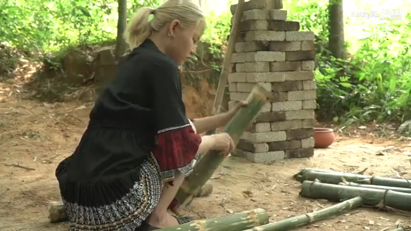 户外竹床，累了有地方休息了拜托小手点关注，投币，三连哦