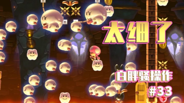 【白胖骚操作】33期 - 细就完事了 《马里奥制造2》