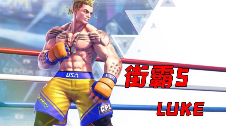 街霸5：神秘压轴新角色LUKE公布，动作酷炫打击感爆强