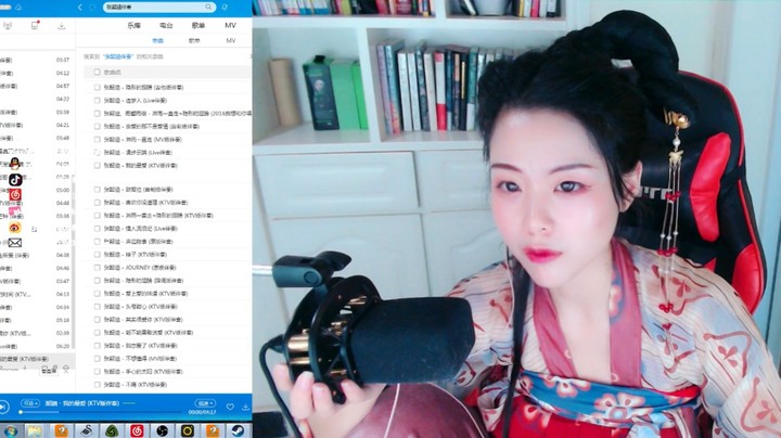 原唱张韶涵：我的最爱，柳鸽翻唱，选自2019年直播录像截取