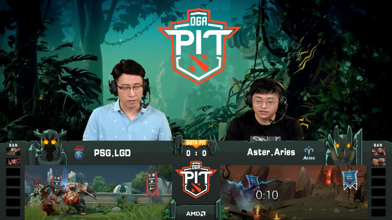 DOTAPITS5小组赛8月9日LGD-Aries 第一局