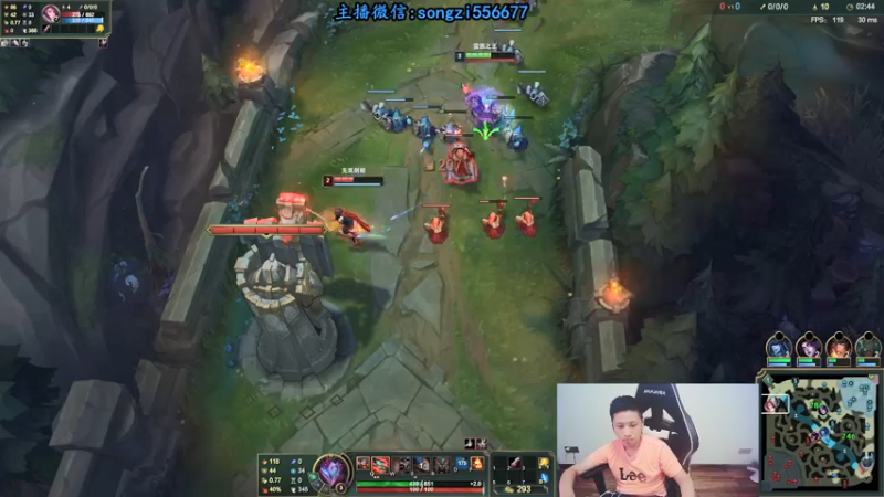 【2021-08-10 09点场】douyu丶松子：蛮王：版本T0 选到=包赢