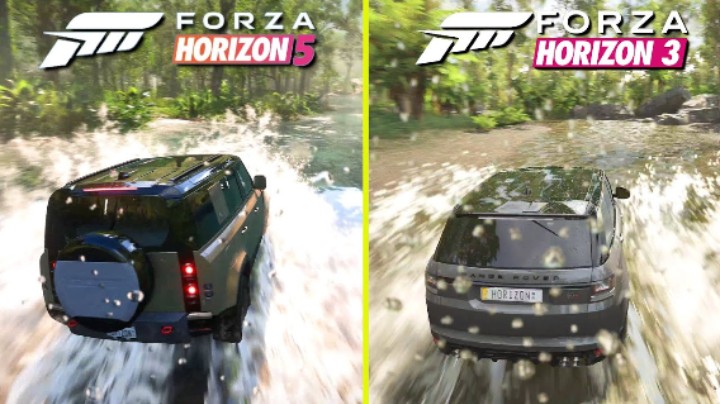 Forza Horizon 5 vs Forza Horizon 3 Xbox Series X 4K Early Graphics Comparison