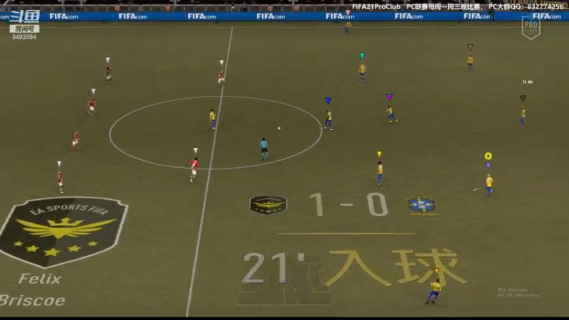 【2021-08-10 21点场】RainCFC：CFC俱乐部 FIFA Pro Club