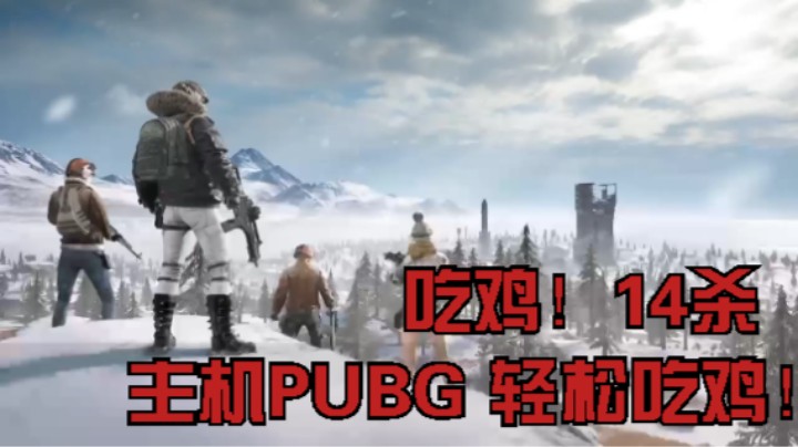 吃鸡！14杀 主机PUBG 轻松吃鸡！PS4动作类设计游戏！