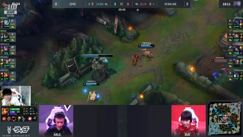 【2021-08-13 19点场】Misaya若风lol：若风：冲王者！中路杀神！