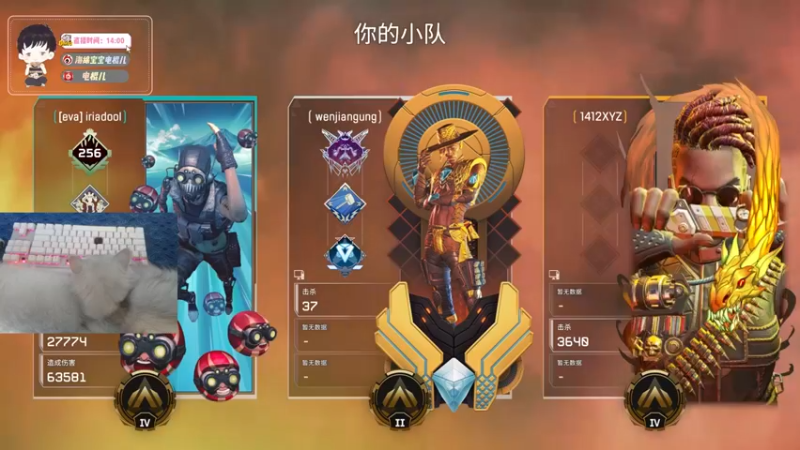 电棍 APEX：战况激烈，主播优秀，成功取得第二名