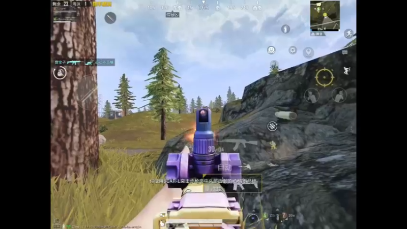 王牌局山谷机瞄钢枪10淘汰吃鸡