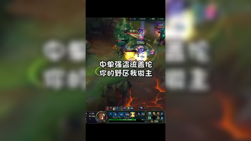 中单强盗流盖伦，你的野区我做主