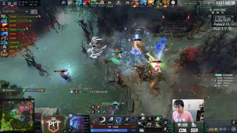 【2021-08-14 17点场】杰出哥：DOTAPIT  IG大战小象