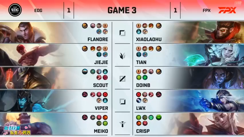 东北大鹌鹑第5期：EDG VS FPX(三)
