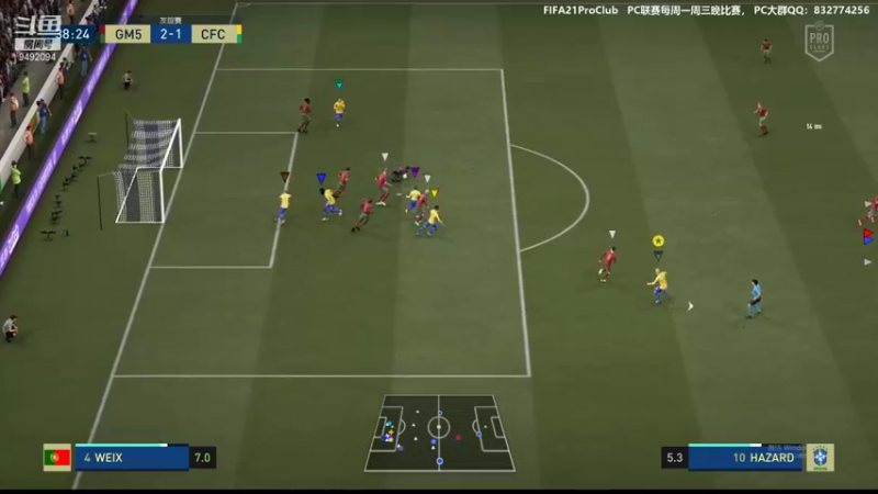 【2021-08-13 23点场】RainCFC：CFC俱乐部 FIFA Pro Club