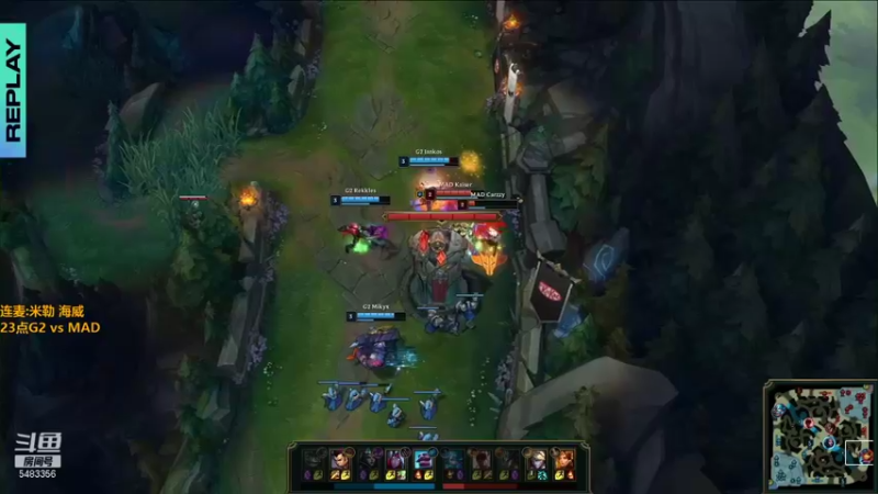 【2021-08-14 23点场】解说雨童：解说雨童：G2 vs MAD