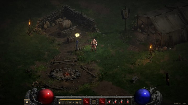 Diablo 2 Resurrected Alpha (Barbarian, Act 1 - Quest 1)