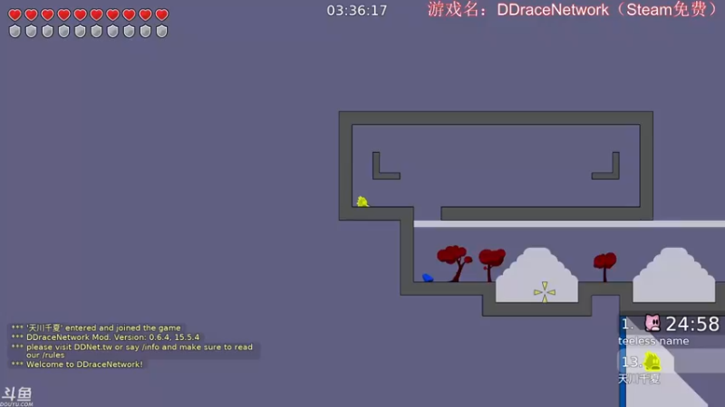 DDraceNetwork，Thor三人通关