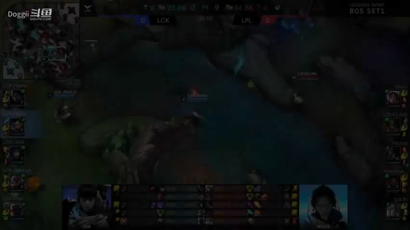 2021LOL手游季前交流赛LPLvsLCK G1 奥拉夫游走 直逼高地