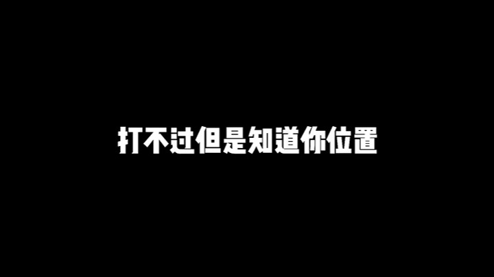 打不过归打不过，但是知道你位置