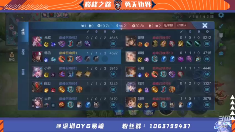 【2021-08-17 22点场】DYG易瞳：巅峰赛2392四国服全国62冲巅峰第一