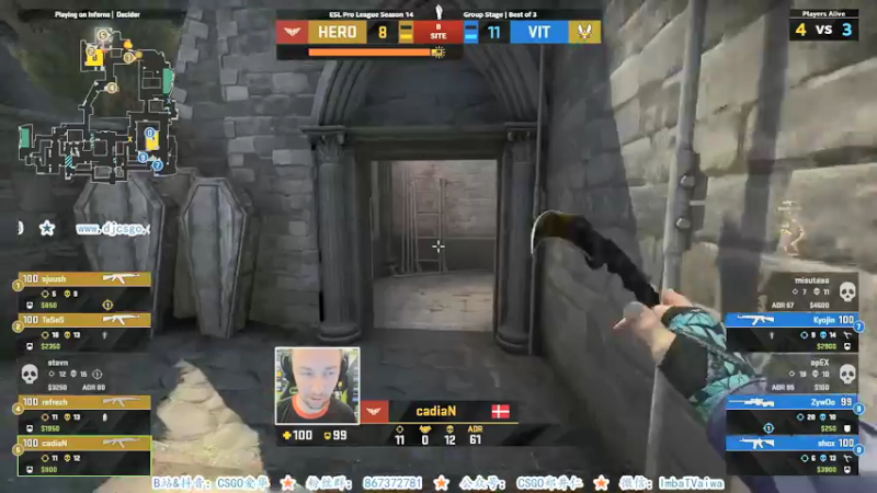 【2021-08-19 05点场】CSGO解说爱华：【爱华】Day3 EPL直播
