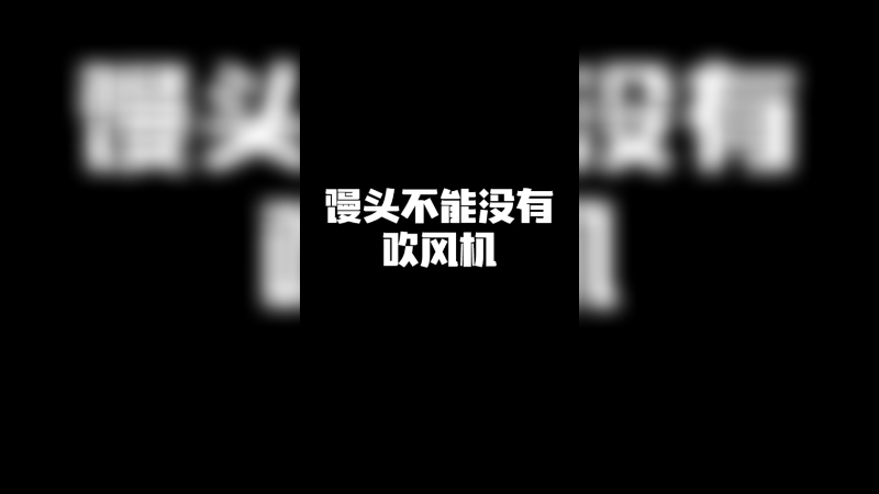 馒头不能没有吹风机!