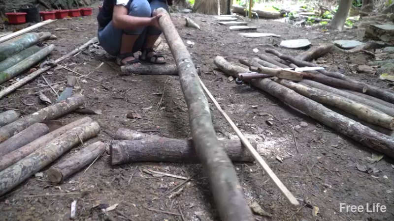 P22货架杂务&沐浴8妹子独自深入荒野隐居修仙,建设世外桃源投个币吧