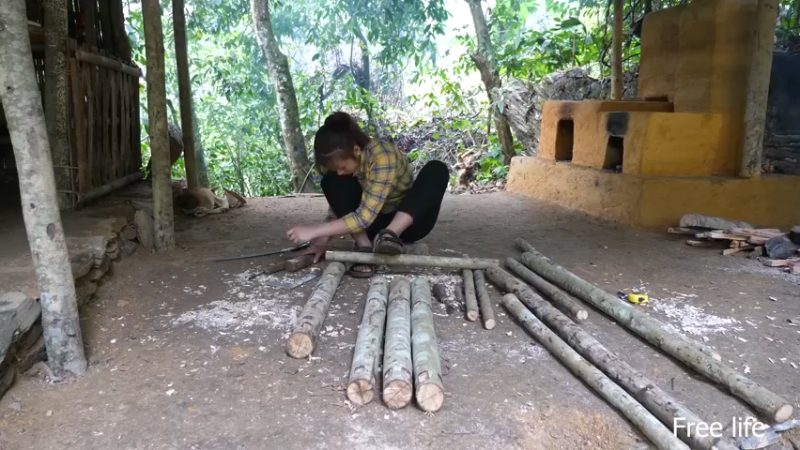 P40制作餐桌生活需要仪式感10妹子独自深入荒野隐居修仙,建设世外桃源投个币吧