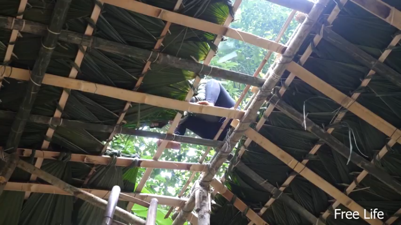 P32新建荒野厨房29妹子独自深入荒野隐居修仙,建设世外桃源投个币吧