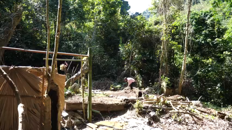 P17田园苗圃2妹子独自深入荒野隐居修仙,建设世外桃源投个币吧