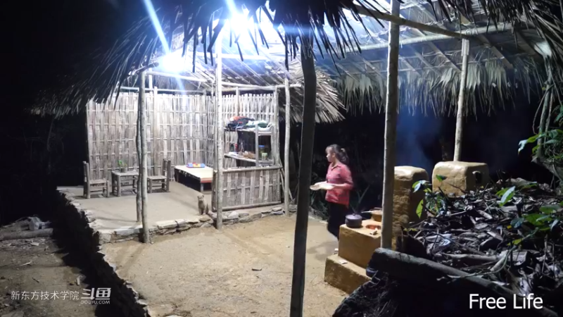 P34用新厨房做顿好吃的28妹子独自深入荒野隐居修仙,建设世外桃源投个币吧