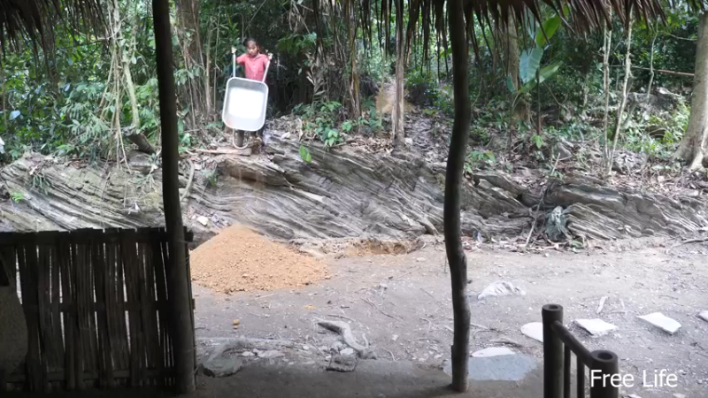 P32新建荒野厨房7妹子独自深入荒野隐居修仙,建设世外桃源投个币吧