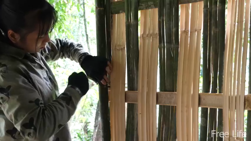 P15花园石板和墙壁15妹子独自深入荒野隐居修仙,建设世外桃源投个币吧