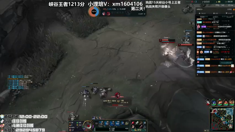 【2021-08-21 14点场】佳佳剑姬：15天峡谷小号上王者 上不去开摄像头！