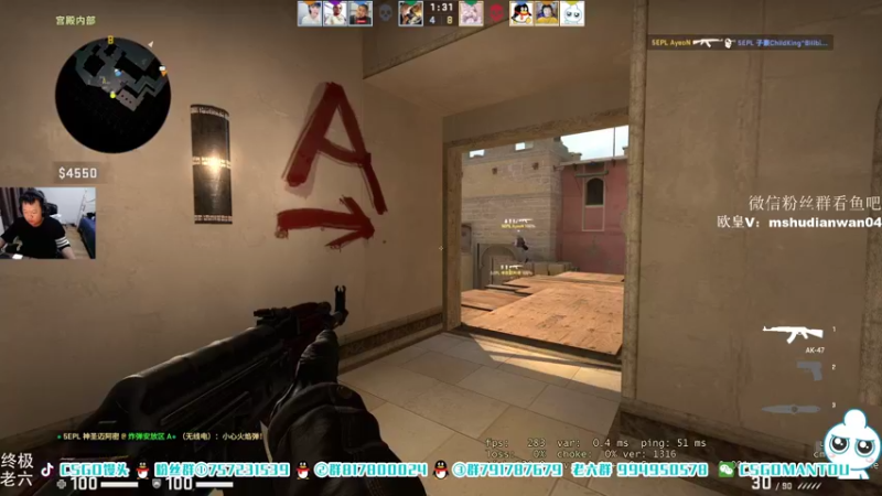 【2021-08-22 00点场】CSGO馒头：谁是我的粉钻5号选手