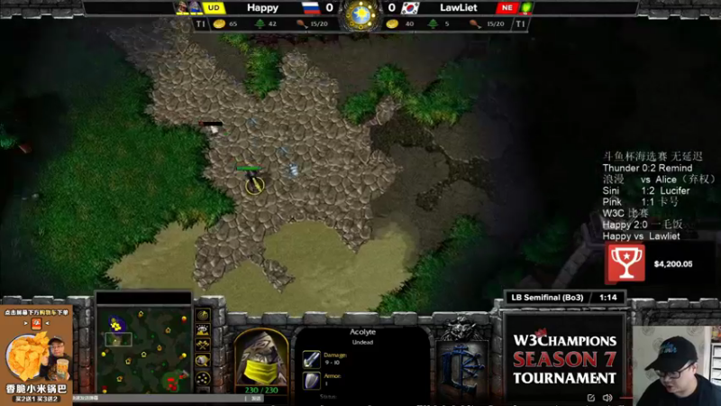 【TED出品】W3C败者组 Happy vs Lawliet 2 女妖秀翻天