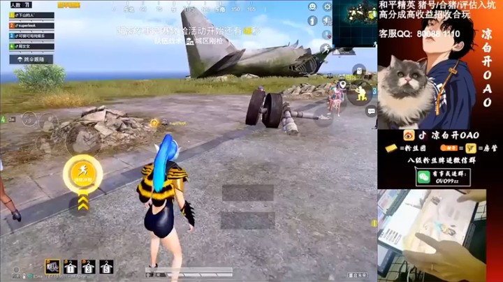 【凉白开OAO】14杀吃鸡，像我这种高手，穿烟不是很正常吗