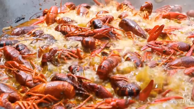 农村小伙爆炒10斤鲜活小龙虾，只加啤酒不加水，味道一绝