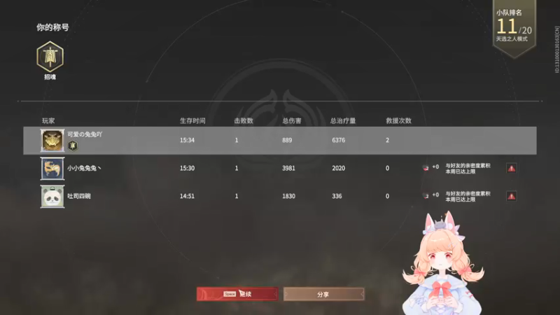 【2021-08-25 21点场】月野兔兔Usagi：周三啦~~~坚持马上周末了！