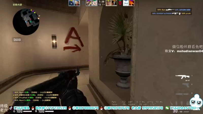 【2021-08-25 22点场】CSGO馒头：谁是我的粉钻7号选手