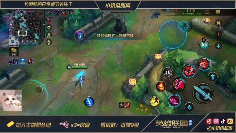 【2021-08-25 21点场】小奶狗甜瓜：甜瓜：让我玩会儿中路好嘛