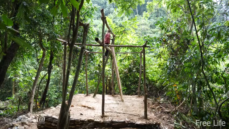 更新1季02小姐姐宅基地12妹子独自深入荒野隐居修仙,建设世外桃源投个币吧