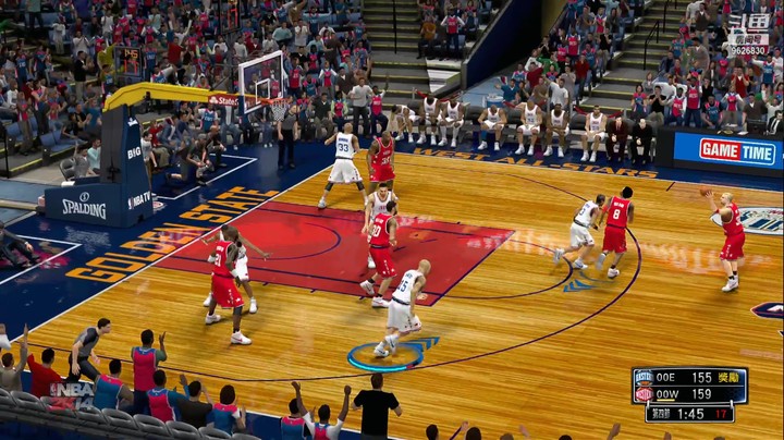 NBA2K14UBR名单2000年东西部全明星对决,卡特对科比下半场